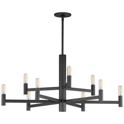 Maxim Emana 33 1/2" Wide Black 9-light Chandelier