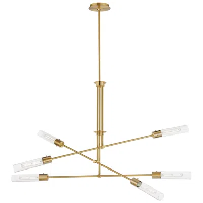 Maxim Equilibrium 51 3/4" Wide Aged Brass 6-light Led Chandelier