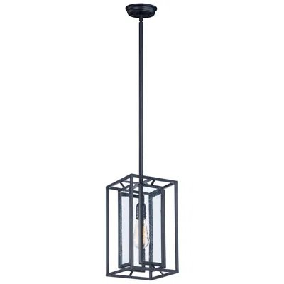 Maxim Era 1-light 7.75" Wide Black Pendant Light