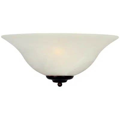 Maxim Essentials 13" Wide Bronze And White Glass Wall Sconce