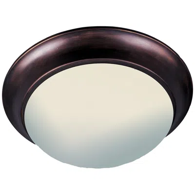 Maxim Essentials 16.5" Wide 3-light Flush Mount Button Ceiling Light