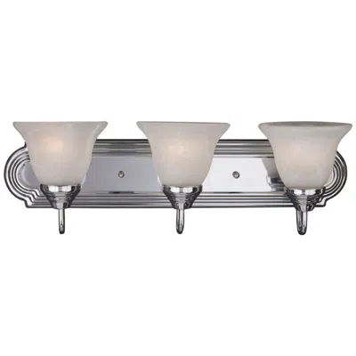Maxim Essentials 3-light 24" Wide Bath Vanity - Polished Chrome