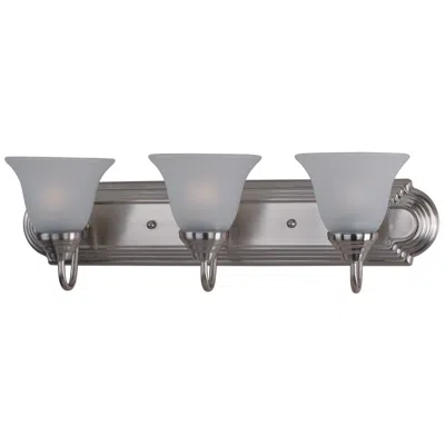 Maxim Essentials 3-light 24" Wide Bath Vanity - Satin Nickel