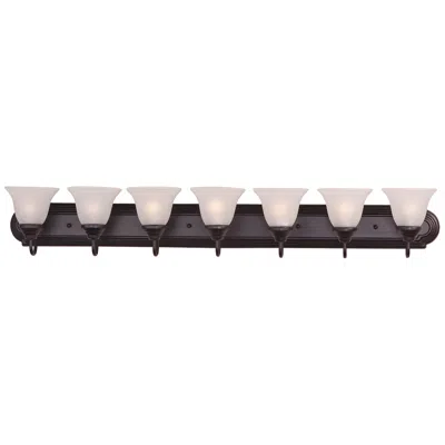 Maxim Essentials 48"w Oil-rubbed Bronze 7-light Bath Light