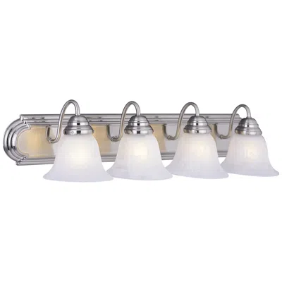 Maxim Essentials 4-light 30" Wide Bath Vanity - Satin Nickel