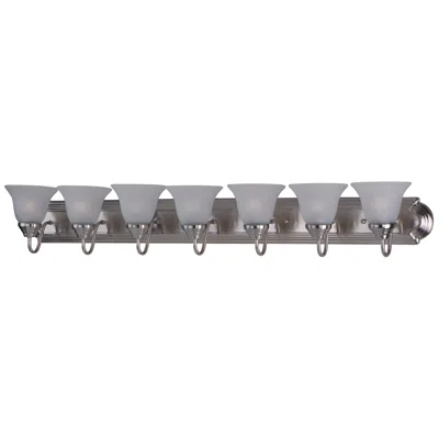 Maxim Essentials 7-light Bath Vanity Satin Nickel