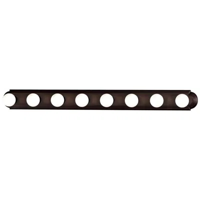Maxim Essentials 8-light Racetrack Bath Vanity Light - Oil Rubbed Bronze