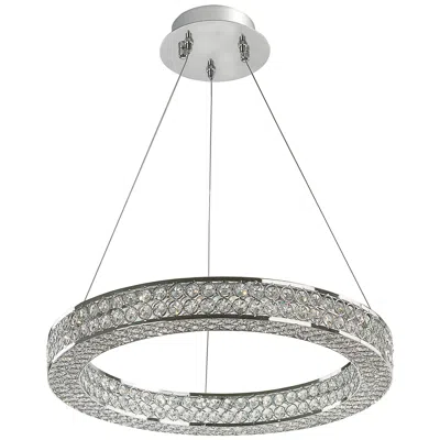 Maxim Eternity 19 1/2" Wide Polished Chrome Led Pendant