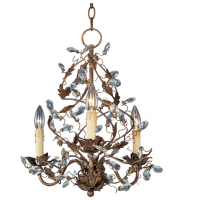 Maxim Etruscan Gold 18 1/2" Wide Traditional Crystal Chandelier