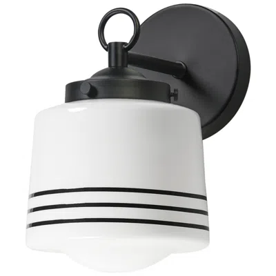 Maxim Eureka 9 1/2" High Black Wall Sconce