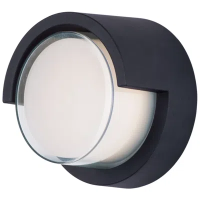 Maxim Eyebrow 6 3/4" High Black Led Outdoor Wall Light