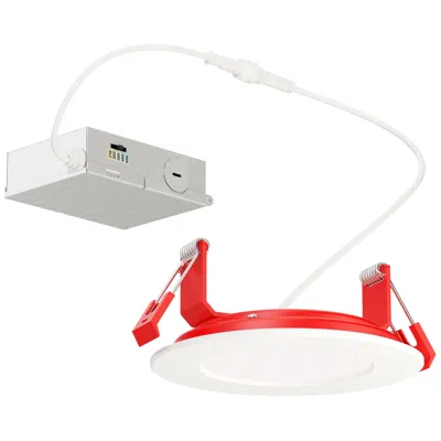 Maxim Fire Rated Slim 5" White Recessed Ceiling Light - Flat 5cct