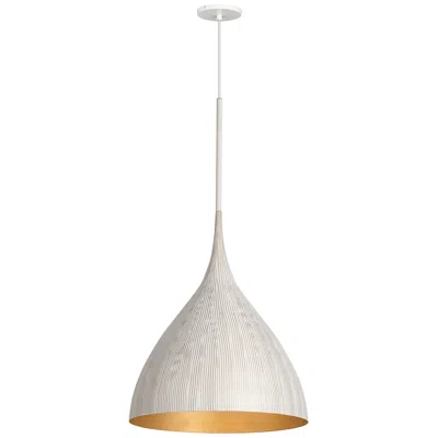 Maxim Fleur 16" Wide White/gold 1-light Pendant