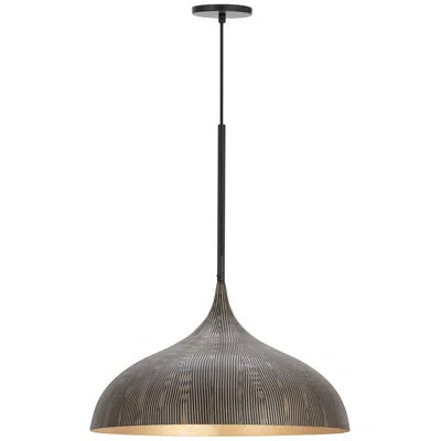Maxim Fleur 20" Wide Black/gold Large 1-light Pendant