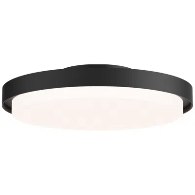 Maxim Float 12" Black Led Flush Mount