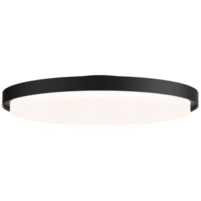 Maxim Float 16" Black Led Flush Mount