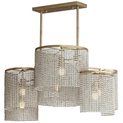 Maxim Fontaine 42 1/4" Wide Golden Silver 6-light Linear Pendant