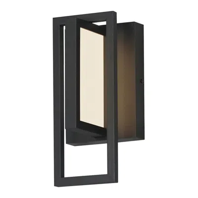 Maxim Formation Vx 10" Black Outdoor Led Wall Sconce