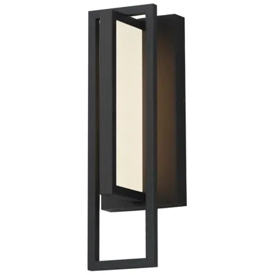 Maxim Formation Vx 14" Black Outdoor Led Wall Sconce