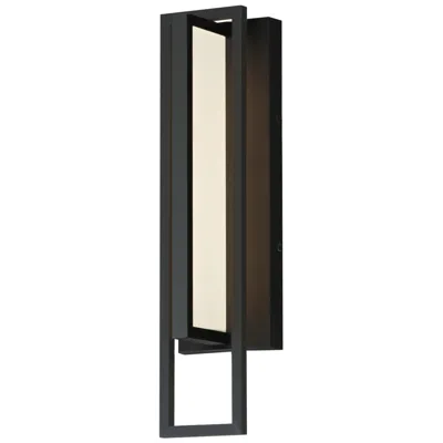 Maxim Formation Vx 18" Black Outdoor Led Wall Sconce
