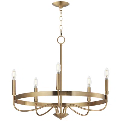 Maxim Frankie 26" Wide Heritage 5-light Chandelier