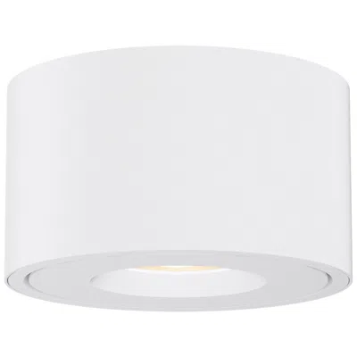 Maxim Fulcrum 5" Wide White Led Flush Mount W Gimbal