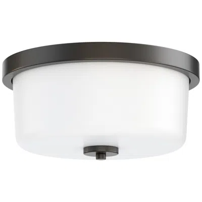 Maxim Fuller 11 3/4" Wide White/black 2-light Flush Mount