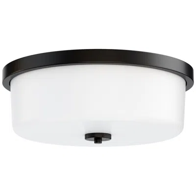 Maxim Fuller 16" Wide White/black 3-light Flush Mount