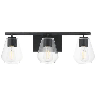 Maxim Geode 22 1/2" Wide Black 3-light Bath Vanity