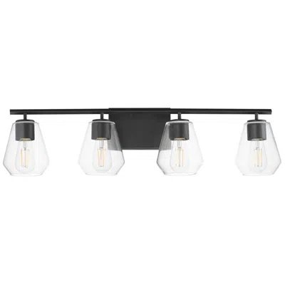 Maxim Geode 31" Wide Black 4-light Bath Vanity