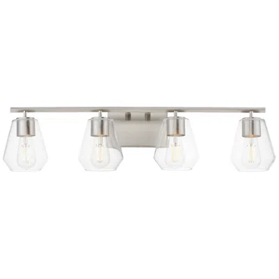 Maxim Geode 31" Wide Satin Nickel 4-light Bath Vanity