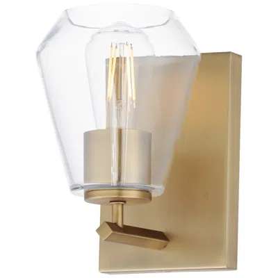 Maxim Geode 8" High Natural Aged Brass 1-light Sconce
