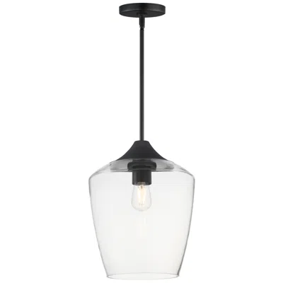 Maxim Goblet 12" Wide Black Single Pendant
