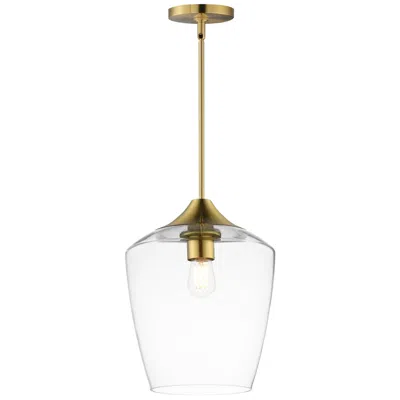 Maxim Goblet 12" Wide Natural Aged Brass Single Pendant