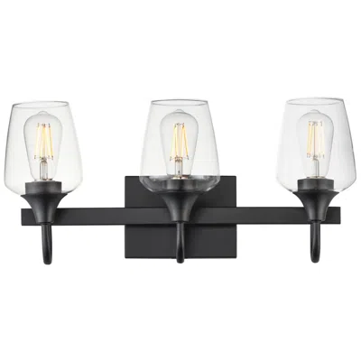 Maxim Goblet 20" Wide Black 3-light Wall Sconce