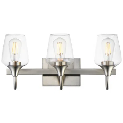 Maxim Goblet 20" Wide Satin Nickel 3-light Wall Sconce