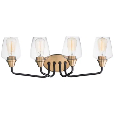 Maxim Goblet 26 1/4" Wide Antique Brass 4-light Bath Light
