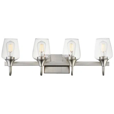 Maxim Goblet 28" Wide Satin Nickel 4-light Wall Sconce