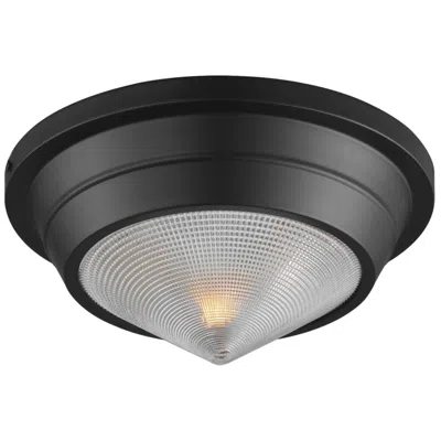 Maxim Hargreaves 10" Wide Black 1-light Flush Mount