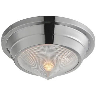 Maxim Hargreaves 10" Wide Polished Nickel 1-light Flush Mount