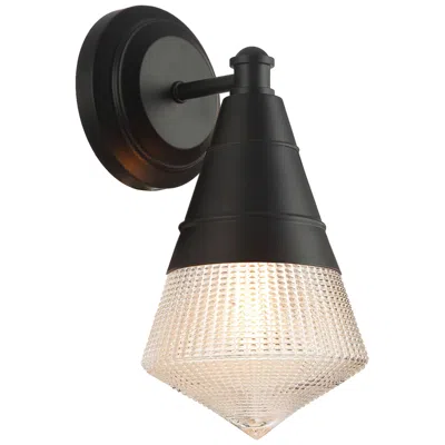 Maxim Hargreaves 12" High Black 1-light Wall Sconce