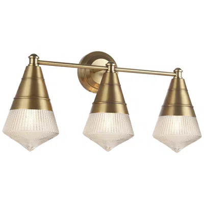 Maxim Hargreaves 24" Wide Natural Aged Brass 3-light Bath Vanity