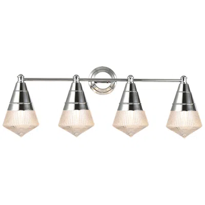 Maxim Hargreaves 33 1/4" Wide Polished Chrome 4-light Bath Vanity