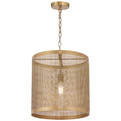Maxim Hatcher 15" Gold Single Pendant