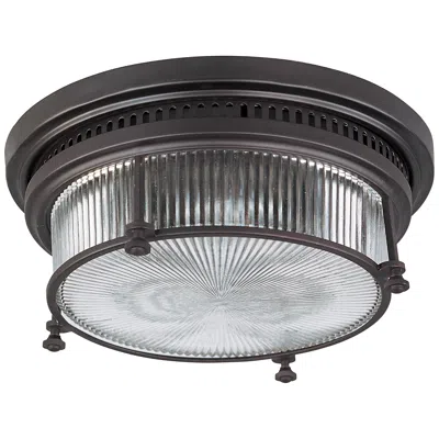 Maxim Hi-bay 13" Wide Modern Industrial Bronze Ceiling Light