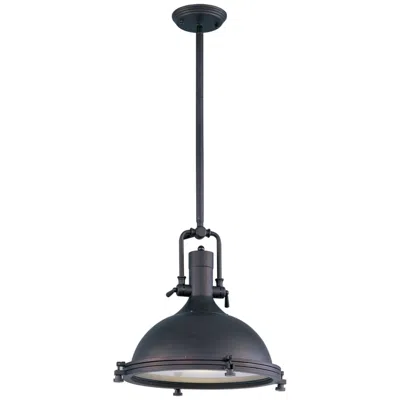 Maxim Hi-bay 17 3/4" Wide Bronze Dome Pendant Light