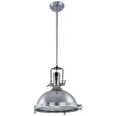 Maxim Hi-bay 17 3/4" Wide Polished Nickel Pendant Light