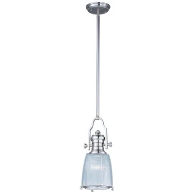 Maxim Hi-bay 1-light 9" Wide Satin Nickel Pendant Light