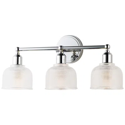 Maxim Hollow 23" Wide Polished Chrome 3-light Bath Light