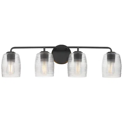 Maxim Honey 30 1/2" Wide Kentucky Bronze 4-light Bath Vanity